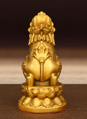 纯铜貔貅摆件望天吼向天吼瑞兽铜器摆件家居客厅桌面装饰朝天犼铜