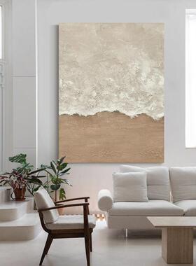 侘寂风客厅意境芦苇挂画茶室书房新中式风景装饰画民宿床头画壁画