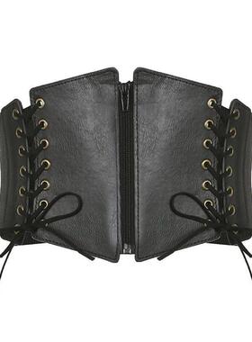 Fashion Women Corset Wide Belt Pu Leather Slimming Body Wais