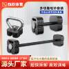 Men's high-looking sports fitness pure steel metal adjustable dumbbell kettlebell barbell combination set quick insert