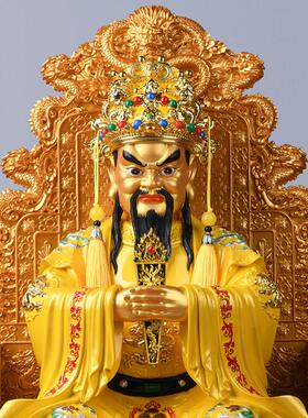 五台山龙五爷像树脂彩绘大尊广济龙王菩萨佛像摆件财神爷家用供奉