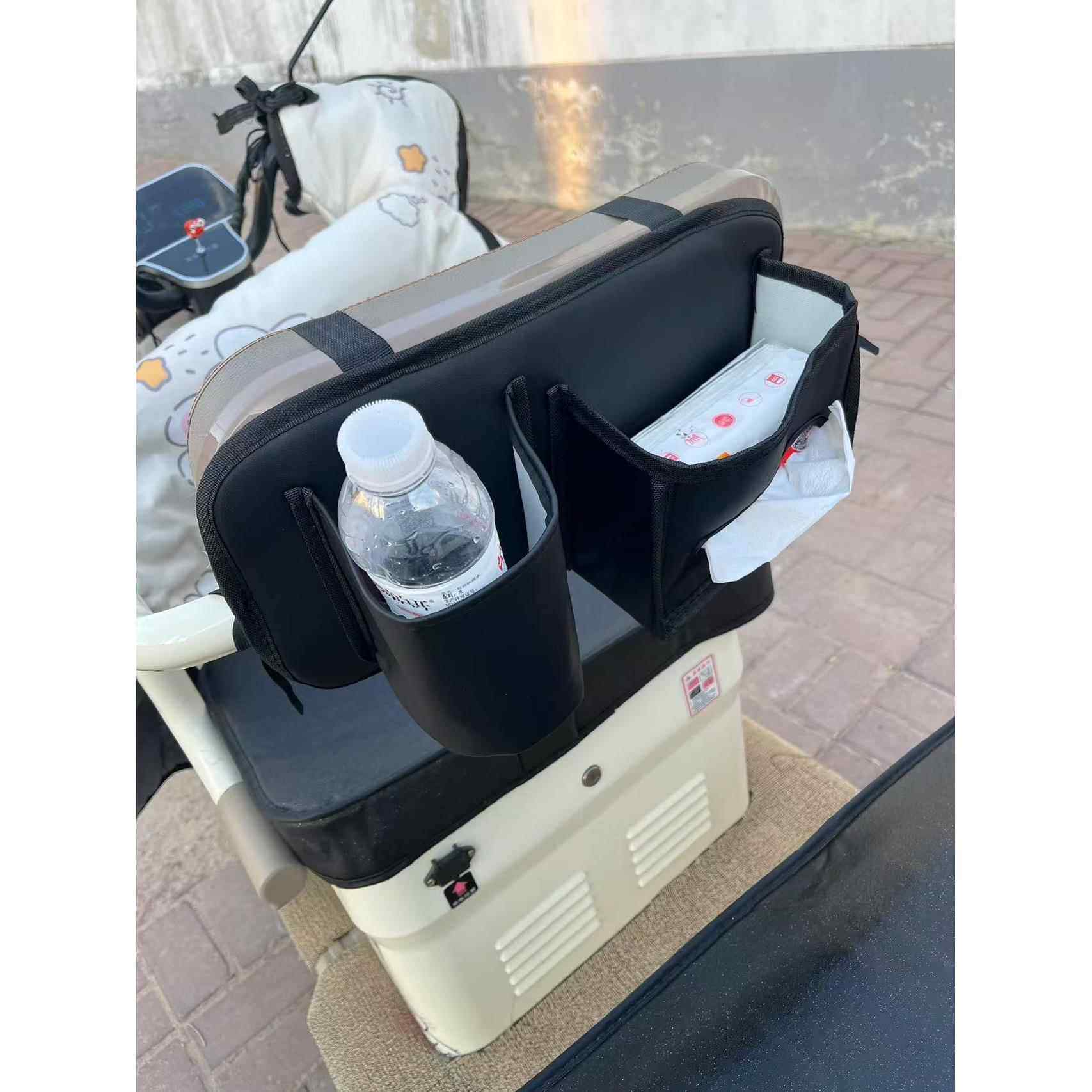 电动车电三轮车储物袋三轮车收纳置物袋水杯纸巾皮革收纳袋,淘宝优惠券,粉丝福利购,淘宝优惠卷
