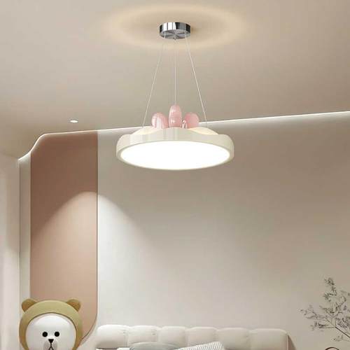 全光谱新款卧室吊灯法式奶油风书房吸顶灯高级感创意皇冠公主房灯 - 图2