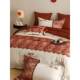 Hengqia Home Textile Wedding Cotton Bedding Four-Piece Set 120 Long-Low Cotton Lace Wedding Quilt Cover Bedding 1.8