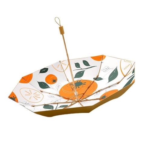 2021新款钛银胶三折太阳伞防晒遮阳小清新晴雨两用钛胶双层折叠伞 - 图3