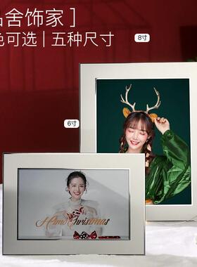 金属简约6寸7寸8寸10寸冲洗照片打印加相框摆台高级感轻奢毕业照