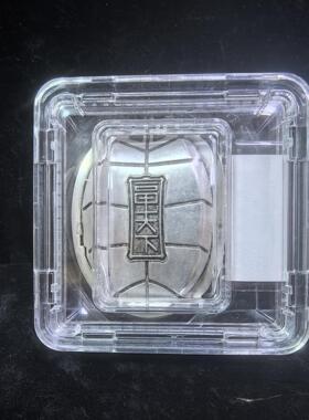 仿古铜手把件银色镀银龟壳摆件龟甲摇卦饰品道系手盘文玩桌面摆件