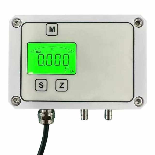 SSR digital differential pressure transmitter air pressure micro differential pressure sensor clean room air pressure sensor pressure differential meter RS485