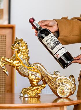 立即成功无障碍豪华中国风创意红酒酒架饰品乔迁之喜新房家居酒柜