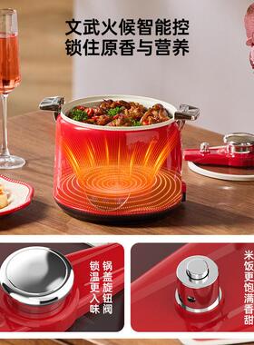 微压电饭锅家用小型电压力锅高压多功能电煮锅蒸米饭煲汤炖锅迷你
