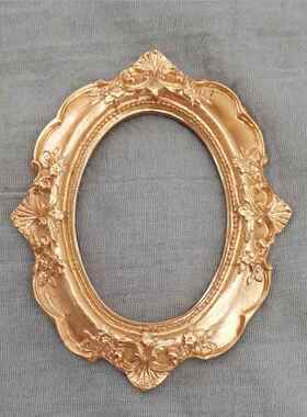 欧式维多利亚风格复古铜色树脂迷你小相框饰品定位框耳钉项链珠宝