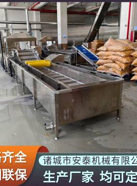 辣椒鼓泡喷淋清洗机 山野菜清洗加工生产线 红枣去泥沙气泡清洗机