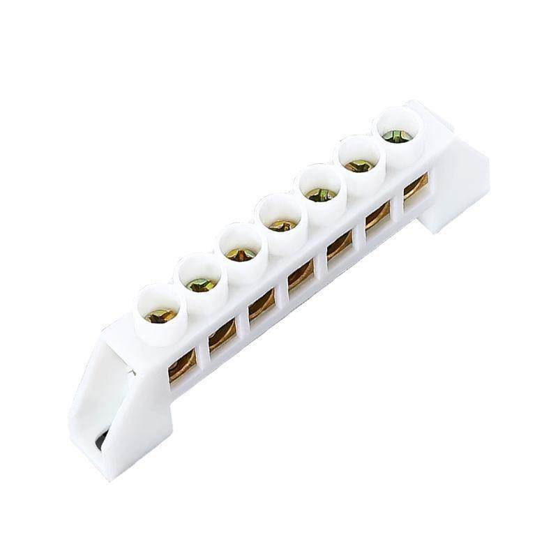 5/7/10/12孔桥型黄铜白色零地排锌镀铜配电箱柜接线汇流端子扁桥,淘宝优惠券,粉丝福利购,淘宝优惠卷