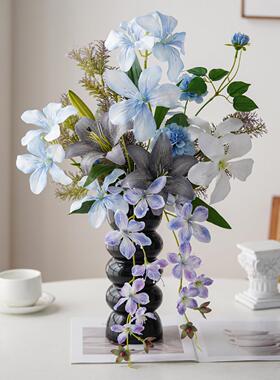北欧ins假花彷真花客厅装饰摆件防真餐桌花摆花桌面花艺摆设花束