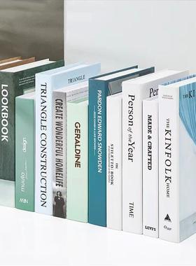 简约现代假书装饰品摆件摄影道具书模型客厅办公室书柜创意仿真书