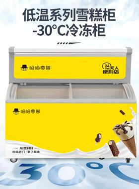 自智能416全动冷冻售货机商用LQBK无人贩卖2机4H智能雪糕自助售卖