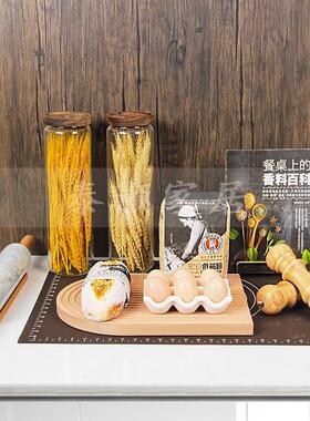 现代简约样板间厨房橱柜台面摆件套装软装民宿别墅设计师展厅组合