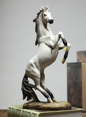 马摆件马到成功雕塑办公室书架装饰品家居工艺礼品摆饰书房酒柜小