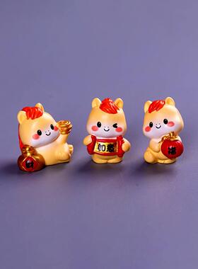 小马生肖摆件 马年新年礼物汽车内饰家居桌面 2026年马年吉祥物