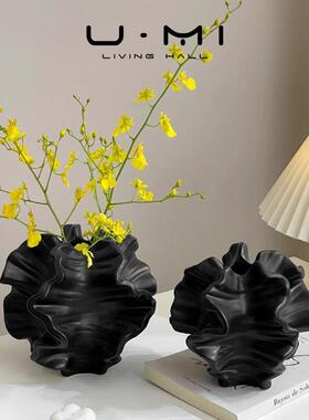 U Mi LIVING·赛安|花瓶现代简约不规则抽象艺术设计感陶瓷花器