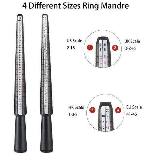 Ring Size Measuring Tool Set, Ring Mandrel Ring Sizer - 图2