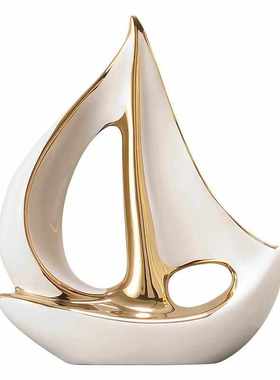 一帆风顺帆船酒柜摆件套装轻奢风高档家居客厅电视柜办公室装饰品