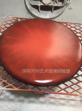 简约现代圆盘壁挂售楼处酒店大厅墙面装饰轻奢艺术品玄关圆形挂画
