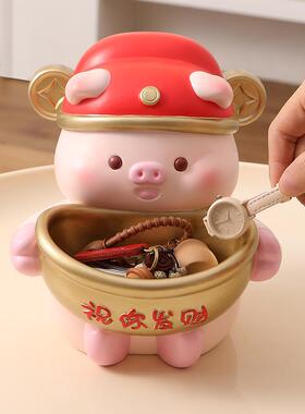 创意高级感家居钥匙玄关收纳树脂摆件 家用客厅办公桌面装饰礼品