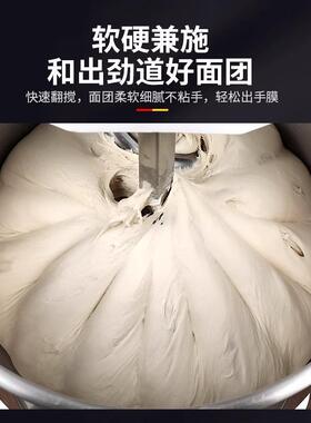 泓锋和面机商用大型智能数显定时双动双速全自动活面搅拌机HF20L