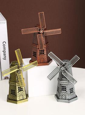 复古荷兰风车摆件书柜酒柜装饰品创意客厅家居欧式玄关柜子小摆设