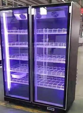 商用风冷酒水柜红酒餐厅酒吧饮料展示柜不锈钢智能恒温双门冷藏柜