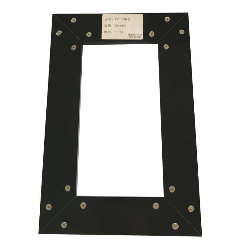 橱柜铝框玻璃门 定制家居铝框门板 衣柜酒柜时尚钢化玻璃门铝框门 - 图1