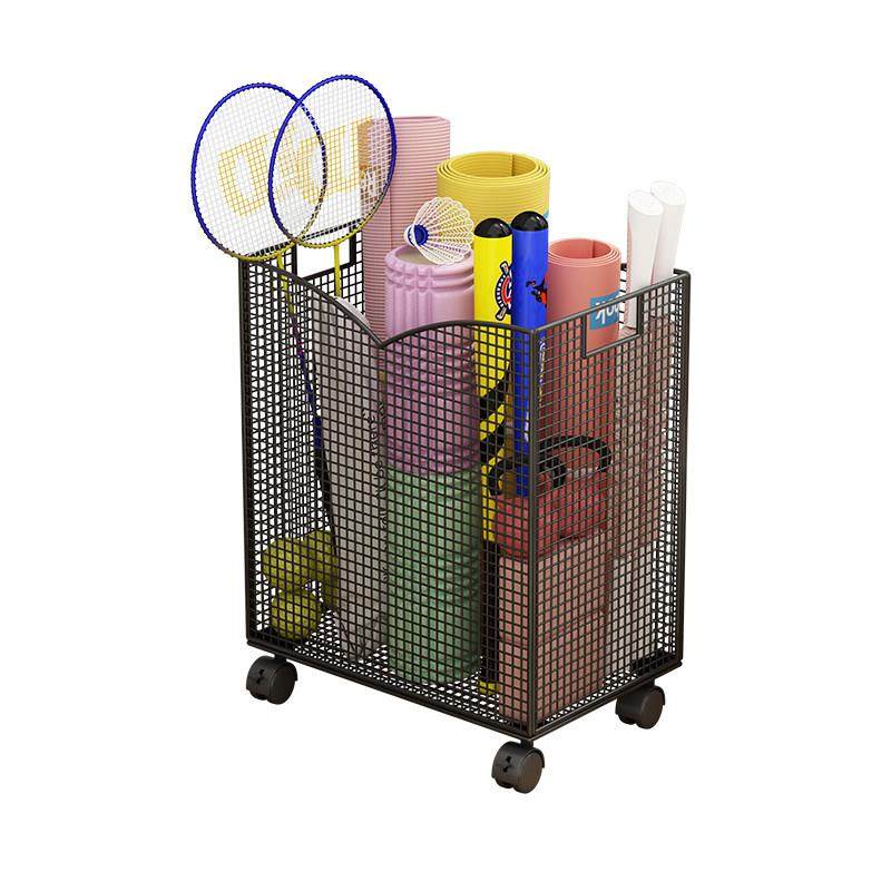 瑜珈垫收纳筐家用带轮放篮羽毛球架夹缝置物架健身运动器材收纳层,淘宝优惠券,粉丝福利购,淘宝优惠卷