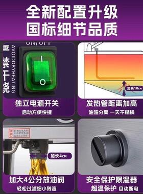 商用智能12L台式油炸锅炸鸡排机器单缸双缸恒温油条炸串电锅
