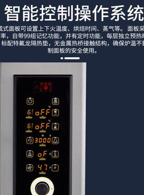 SINMAG新麦官方SJ3-943F层式电烤炉3层12盘面包蛋挞披萨电烤箱