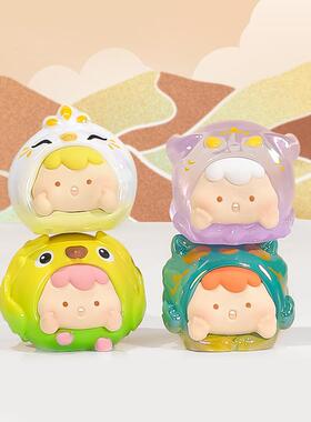 贪吃崽崽入梦敦煌萌粒盲袋带香味国潮可爱摆件卡通盲盒抖音同款