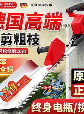 无刷电绿篱修剪茶机园林绿充化剪PEV机灌锂木修枝机电式