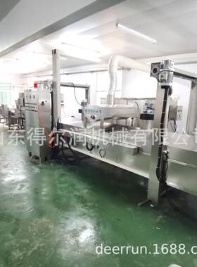 裹粉鸡翅根鸡块油炸流水线鸡米花/盐酥鸡上浆上粉油炸设备厂家
