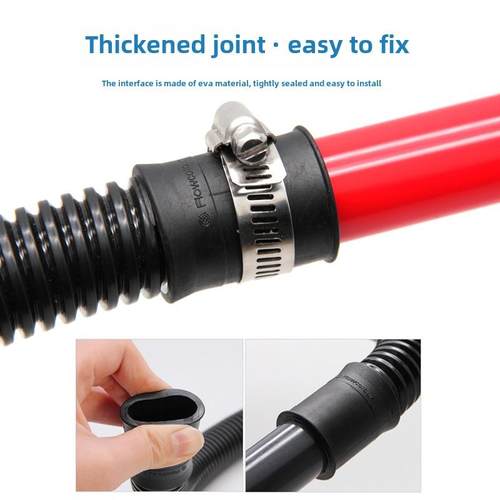 鱼缸波纹管水族过滤箱水泵软管上下水专用排水管橡胶软头管箍 - 图1