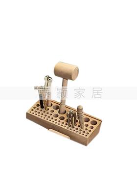现代简约北欧木质玩偶摆件组合儿童房书桌摆件饰品组合样板间书房