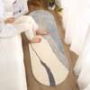 In style oval carpet bedroom girl long bedside blanket princess room decoration bedside blanket filled floor mat