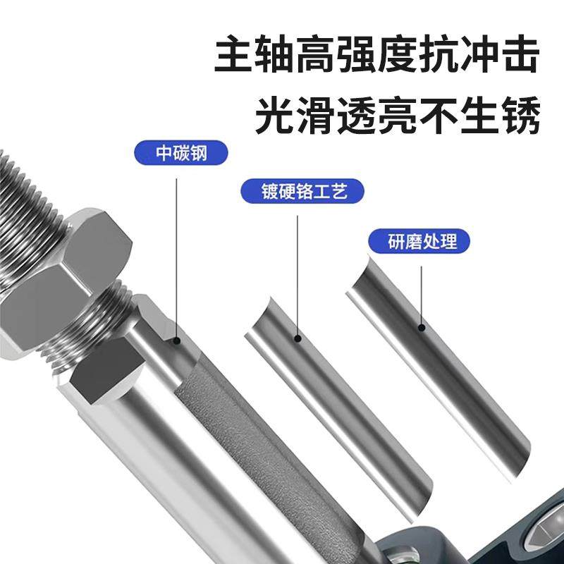 裕飞气动长行程SC气缸32/40/50/63/80/100X500X600X800X1000*550 - 图0