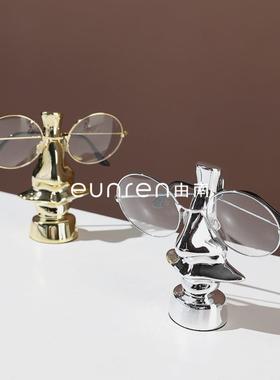 OPI简约奢眼镜轻架摆件饰办公室房卧室床书头柜样板房艺术品软装