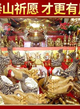 全铜质鸱吻摆件厨房进门解开 门见灶对螭五色土避火龙在西北角东