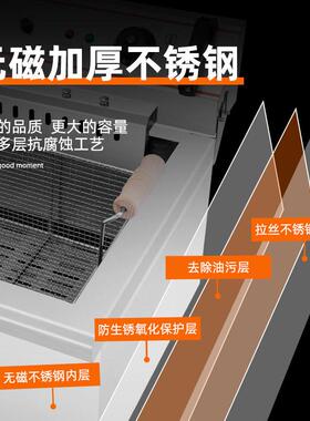 铭尚洋商用20L大容量油炸锅炸薯条机器设备定时限温炸炉机