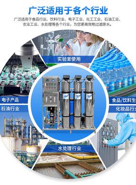 反渗透水处理设备RO工业净水器双级反渗透超纯水设备去离子软化水