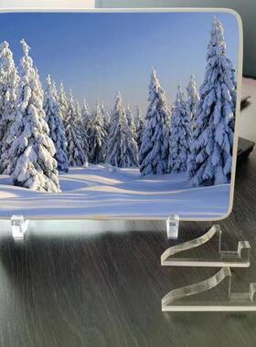 亚克力相框支架摆台底座托架证书照片画框托支撑玻璃相架摆件装饰