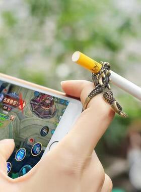 创意烟架戒指夹烟器支架烟