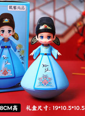 西安大唐不夜城不倒翁小姐姐小哥哥创意摆件陕西旅游网红小纪念品