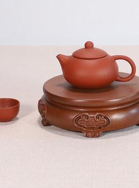 整实木底座圆形花瓶花盆景玉石古董文玩佛像工艺品摆件底座实木托
